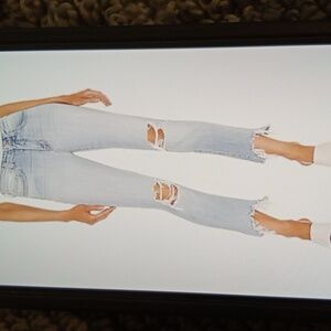 L'AGENCE High Line High Rise Skinny Destroyed In Classic Brasie Womens 28
